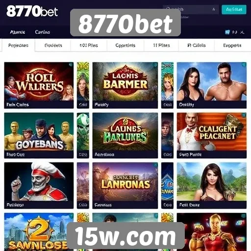 Análise das opções de jogos no site 8770bet