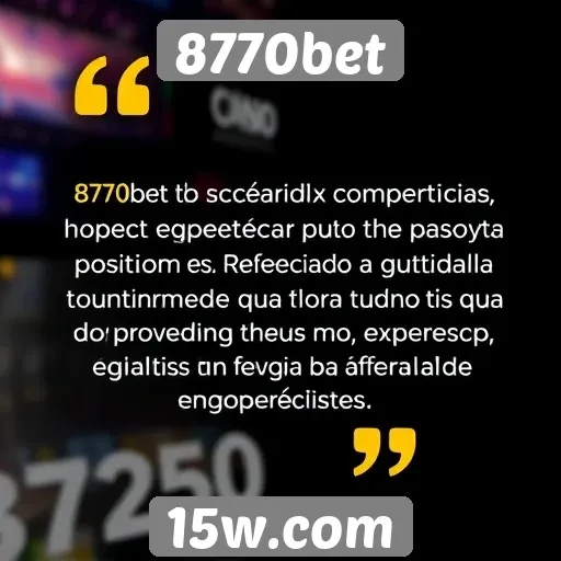 Usuários relatam experiências positivas no 8770bet